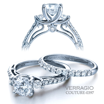 Verragio's Couture Collection is a series of engagement rings and wedding