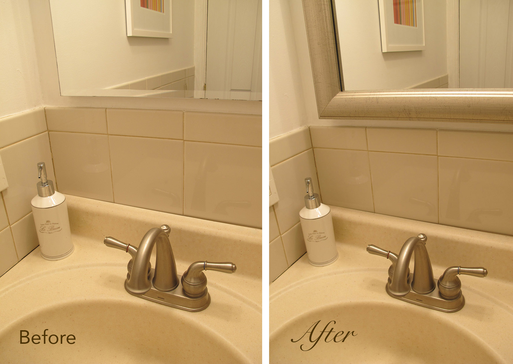 Desilvering Bathroom Mirror Fix It with MirrorMate Frames PR