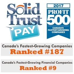 SolidTrust Pay Ranks No. 187 on the 2017 PROFIT 500