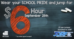 AirTime Trampoline & Game Park School Pride Day to Benefit JDRF