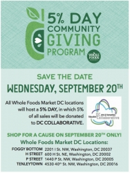 DC Arts and Humanities Education Collaborative’s Arts and Humanities for Every Student Program to Benefit from Whole Foods Market District of Columbia Store Sales