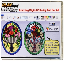 New PlayMore® Digital Color Art Library Gift Item Encourages Creative Art Activity in Children Using Microsoft Paint 3D