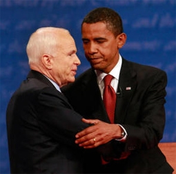 John McCain & Barack Obama at the First 2008 Presidential Debate