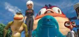 The Missing Link, Ginormica, B.O.B., Insectosaurus, & Dr. Cockroach in Monsters vs. Aliens