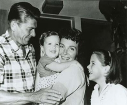 President Ronald Reagan, Ron Reagan, Nancy Reagan, & Patti Davis