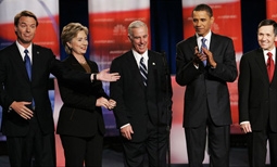 John Edwards, Hillary Clinton, Howard Dean, Barack Obama, Dennis Kucinich