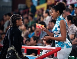 Jaden Smith & Taraji P. Henson in The Karate Kid