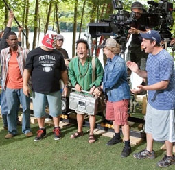 Behind the Scenes of Grown Ups, with Chris Rock, Kevin James, Rob Schneider, David Spade & Adam Sandler