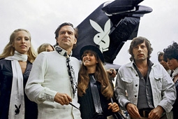 Hugh Hefner, Ex-Girlfriend Barbi Benton and Roman Polanski