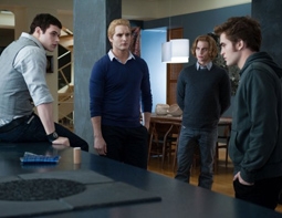 Kellan Lutz, Peter Facinelli, Jackson Rathbone & Robert Pattinson in The Twilight Saga: Eclipse