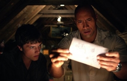 Josh Hutcherson & Dwayne Johnson in Journey 2: The Mysterious Island