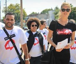 Doutzen Kroes Visiting a Philadelphia School for Dance4Life