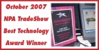 National Parking Association - Exibit Booth With Best Technology Award