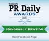 Ragan's PR Daily: Best Facebook Page Honorable Mention