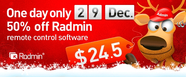 Radmin Christmas Discount Image