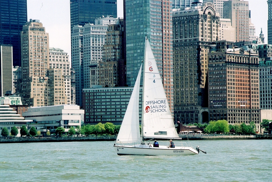 Learn to Sail on the Hudson—Chelsea Piers in Manhattan and Liberty Landing in Jersey City, NJ Image