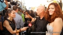 On the red carpet of Green Lanter Premiere with Director Martin Campbell and wife Actress Sol Romero Image