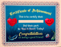 Heal A Heart Positive Recognition Certificate Image
