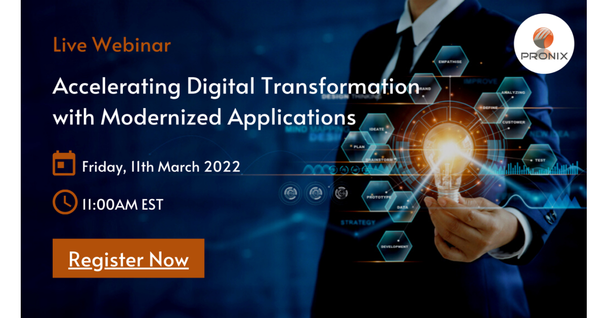 Pronix Live Webinar Event for Application Modernization - PR.com