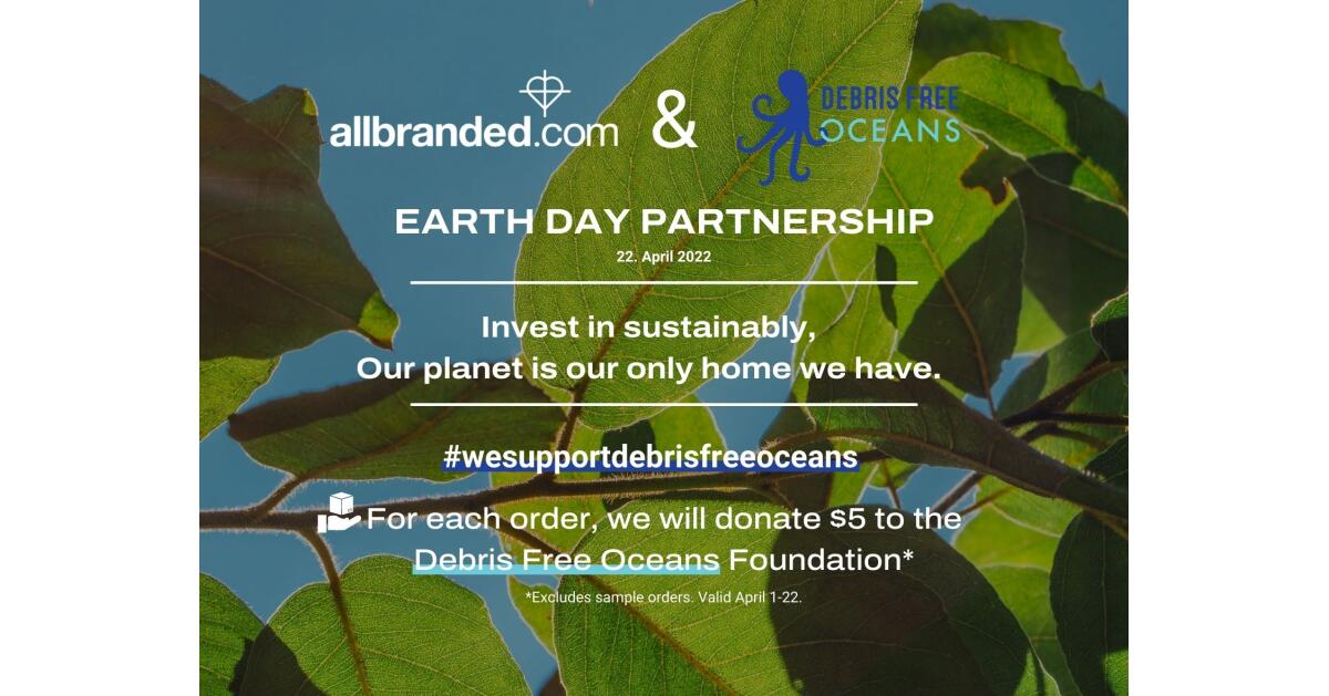 Allbranded Partners With Debris Free Oceans For Earth Day PR
