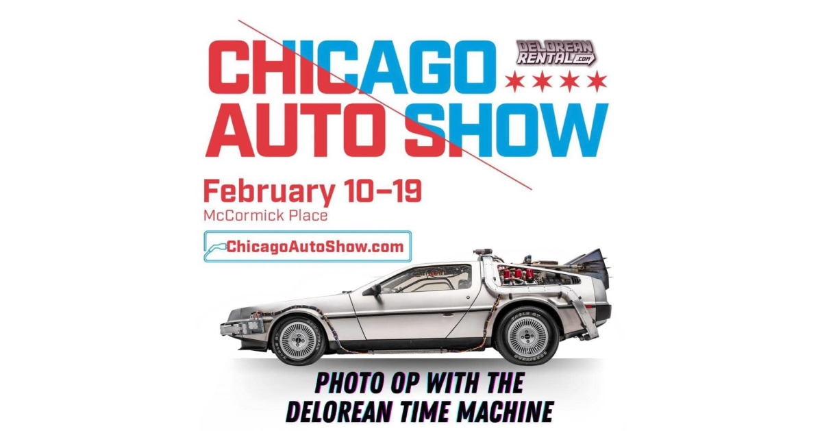 Delorean Time Machine to be Featured at Chicago Auto Show 2024