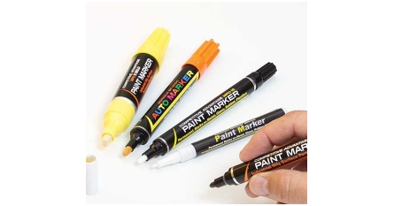  Competitive Advantage Enamel Paint Markers MPD, ORANGE/YELLOW  FINE 1mm - 2 Pack Permanent Markers, 21 Year Permanent, Waterproof UV  Resistant : Arts, Crafts & Sewing