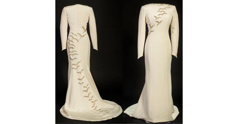 princess diana falcon dress A Princess Diana 1986 Catherine Walker Falcon Evening Gown (With Book  )estimated at $200,000