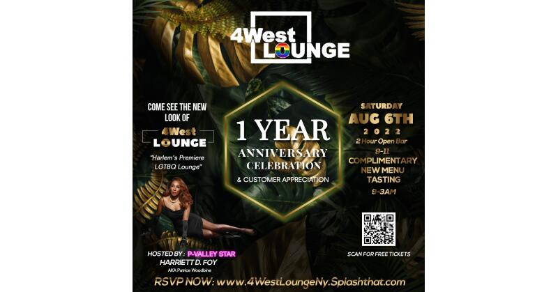 4West Lounge, Harlem's Premier LGBTQ+ Bar, Celebrates Its First Anniversary - Vimarsana News