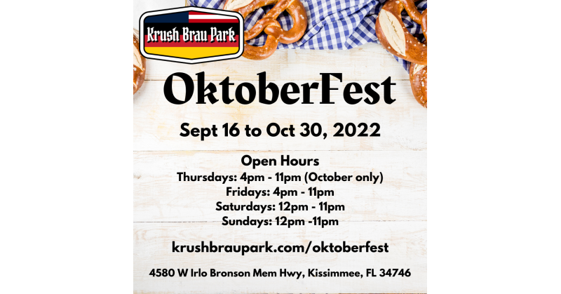 Prost! Krush Brau Park's Oktoberfest is Back - Vimarsana News