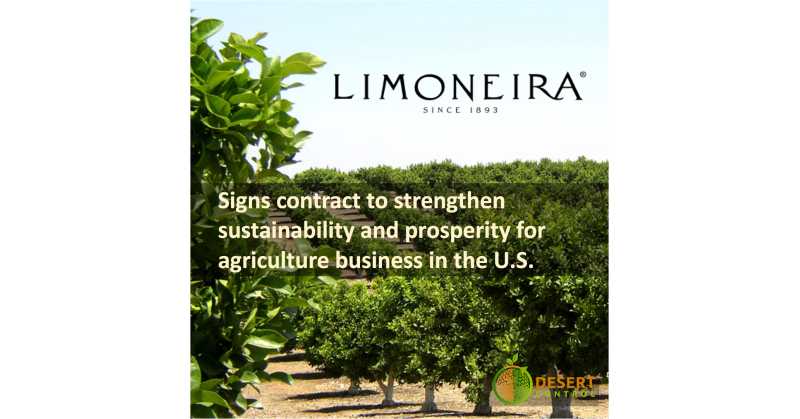Desert Control Signs Contract with Limoneira Company to Strengthen Sustainable Climate-Smart Agriculture in the U.S. - Vimarsana News
