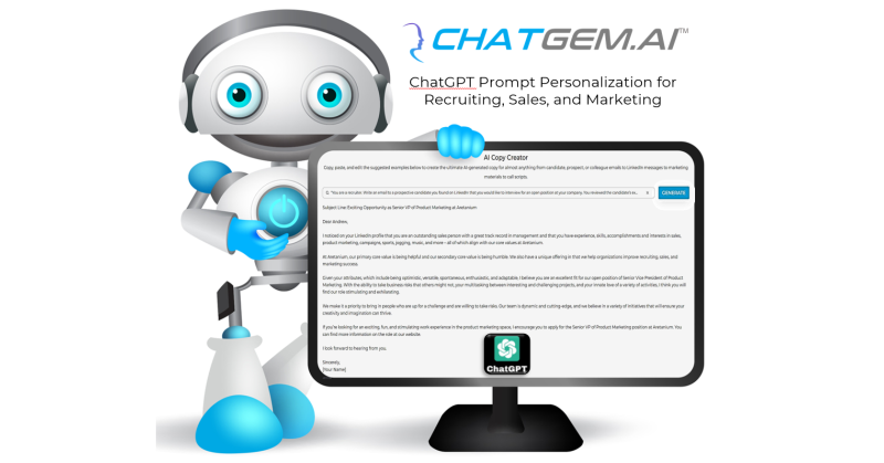 RemotelyMe Announces ChatGPT Prompt Personalization for Recruiting, Sales, and Marketing - Vimarsana News