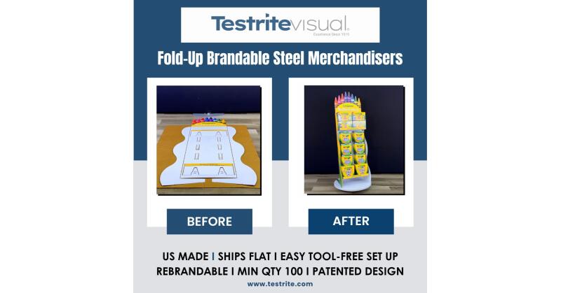 New Steel Fold-Out Merchandisers Ship Flat, Pop Out in 2 Minutes - Vimarsana News