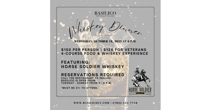 Elevate Your Dinner Experience at Basilico with a Special 4-Course Food and Whiskey Dinner - Vimarsana News