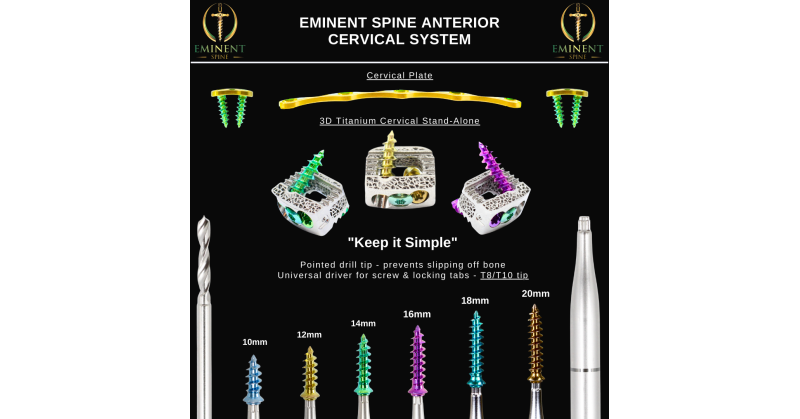 Three and Four-Level ACDFs with Eminent Spine's Anterior Cervical Systems (Cervical Stand-Alone paired with Cervical Plate) Usage Report - Vimarsana News