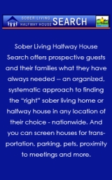 Sober Living Halfway House Search