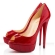 Red Christian Louboutin Lady Peep Toe 150mm