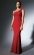 Red One Shoulder Evening Dresses PD2805
