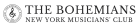 The Bohemians: New York Musicians' Club Logo