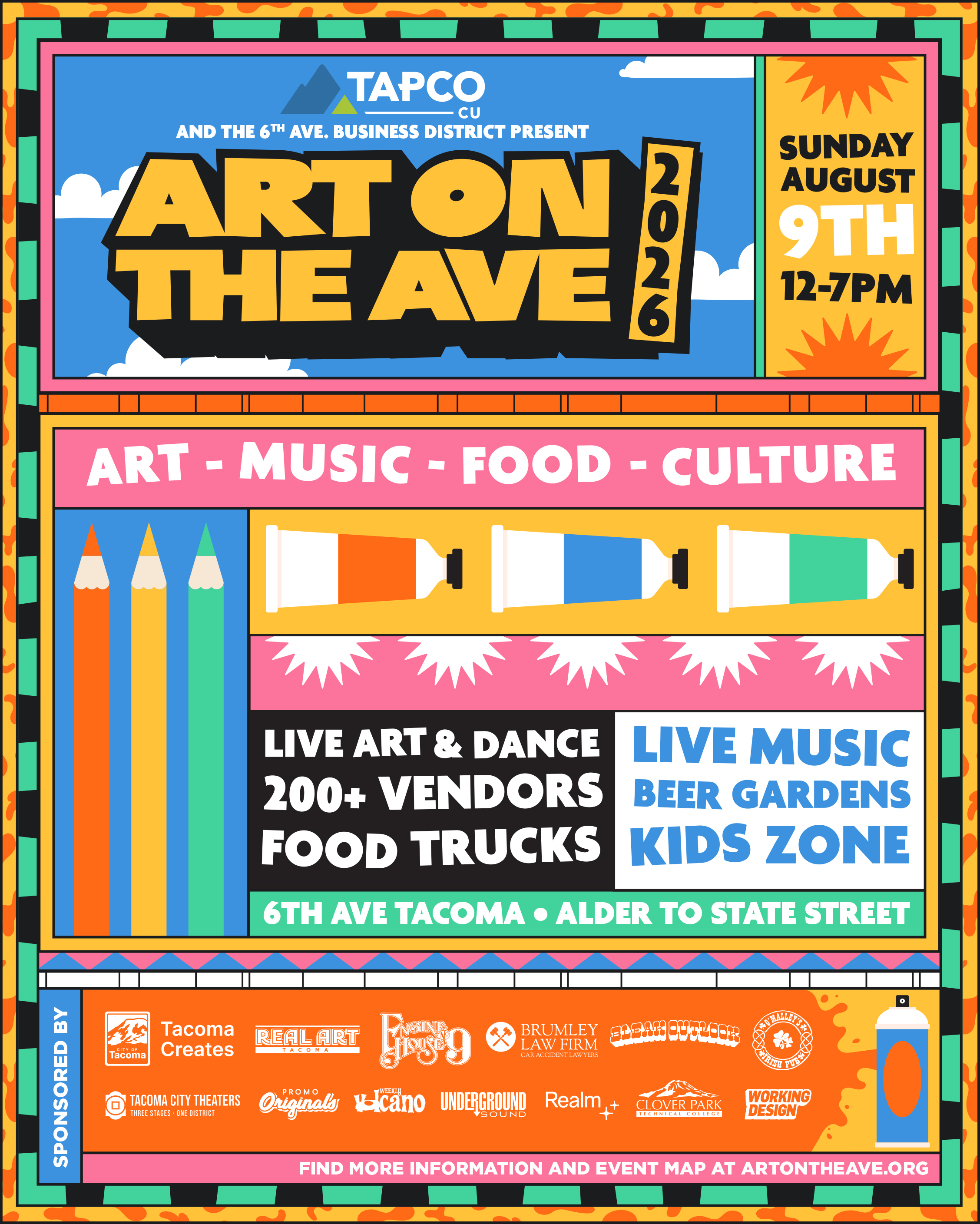 TAPCO Credit Union and 6th Ave. Business District Present Art on