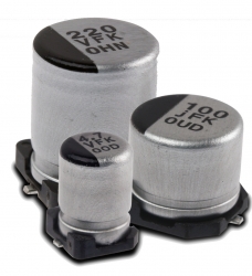 New, High Performance SMT Aluminum Electrolytic Capacitors