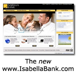 Isabella Bank's New Website Nominated for Award