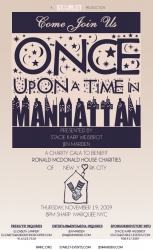 "Once Upon A Time in Manhattan" to Benefit Ronald McDonald House Starlet Events Raises Awareness for Children with Life Threatening Diseases and Their Families