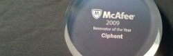 McAfee Names Ciphent 2009 "Innovator of the Year"