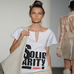 Eva Minge Solidarity Spring/Summer Collection 2011 at New York Fashion Week ... Fashion with Message