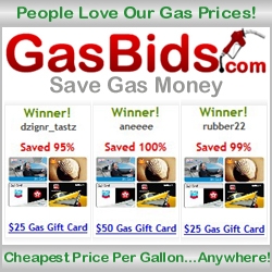 GasBids.com – Save Gas Money with Gas Gift Cards Starting at $0.00
