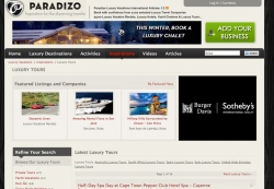Paradizo.com Offers New Luxury Tours for 2011 Travel Trend