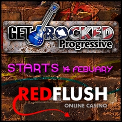 RedFlush.net Launches Exclusive US Get Rocked Progressive Tournament