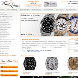 Time and Gems Announces Over One Thousand Rolex Watches in Stock - Currently the World's Largest Online Rolex Retailer