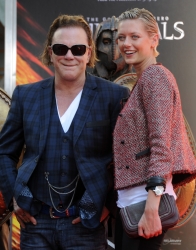 Mickey Rourke Gets a Great Honor and His Girlfriend is Wearing Tiret "Moments" Watch