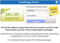 New Facebook Page Coupon Application Unveiled by FaceItPages